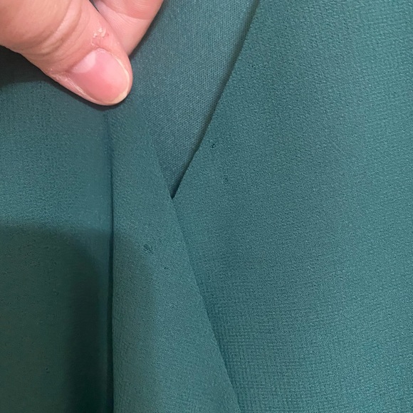 LULU’S EMERALD GREEN WRAP DRESS LONG SLEEVE - Picture 4 of 5